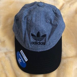 Adidas Black Blue Trefoil Cap